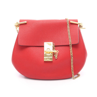 Drew ドリュー チェーンショルダーバッグ レザー レッド クロエ バッグ Chloe