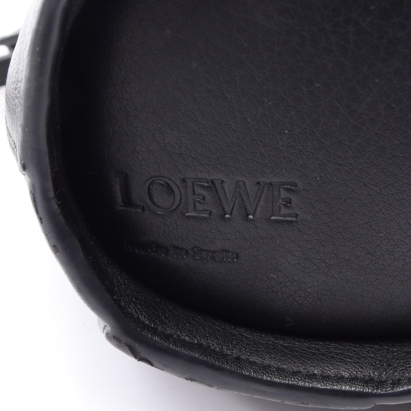 パンダバッグ ミニ ショルダーバッグ レザー ブラック オフホワイト ロエベ バッグ LOEWE