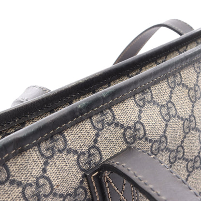 GGスプリーム ショルダーバッグ トートバッグ PVC レザー ベージュ ネイビー グレー グッチ バッグ GUCCI