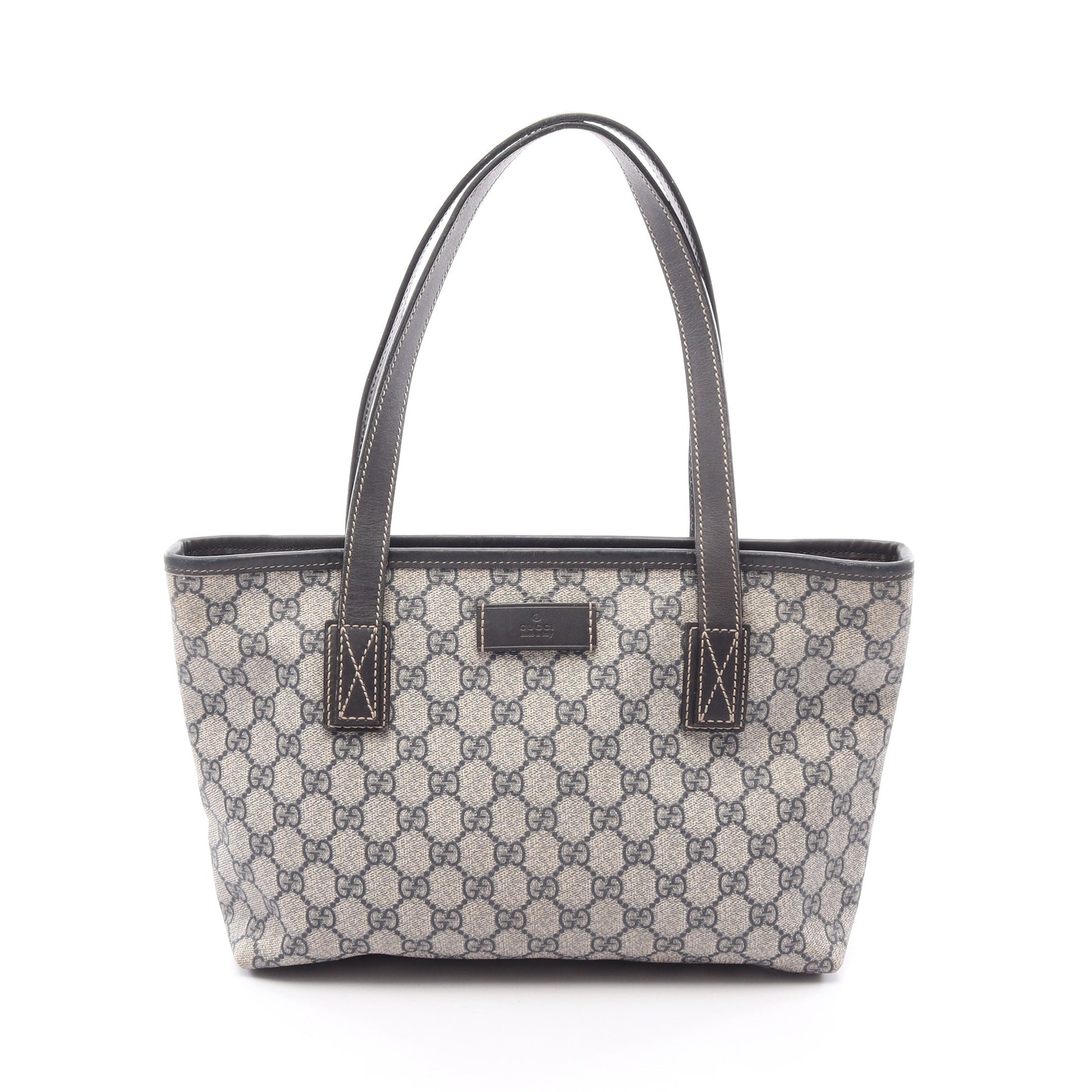 GGスプリーム ショルダーバッグ トートバッグ PVC レザー ベージュ ネイビー グレー グッチ バッグ GUCCI