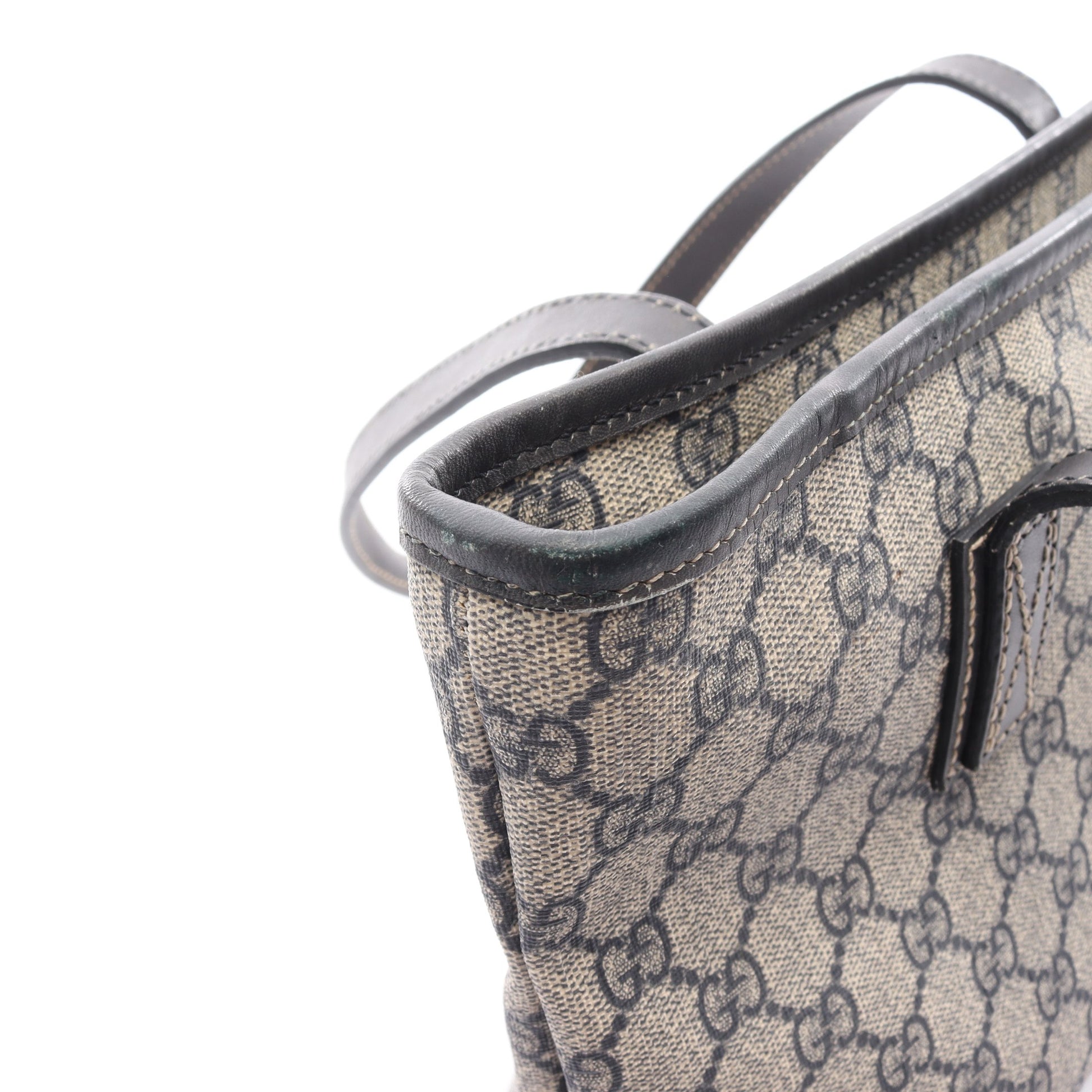 GGスプリーム ショルダーバッグ トートバッグ PVC レザー ベージュ ネイビー グレー グッチ バッグ GUCCI