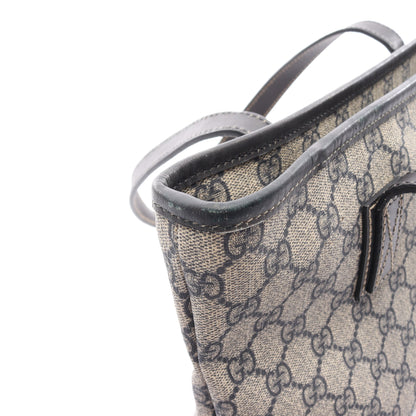 GGスプリーム ショルダーバッグ トートバッグ PVC レザー ベージュ ネイビー グレー グッチ バッグ GUCCI