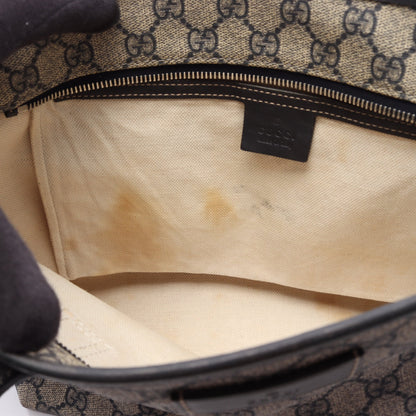 GGスプリーム ショルダーバッグ トートバッグ PVC レザー ベージュ ネイビー グレー グッチ バッグ GUCCI