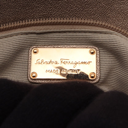 ガンチーニ チェーンショルダーバッグ ファブリック ゴールド サルヴァトーレフェラガモ バッグ Salvatore Ferragamo