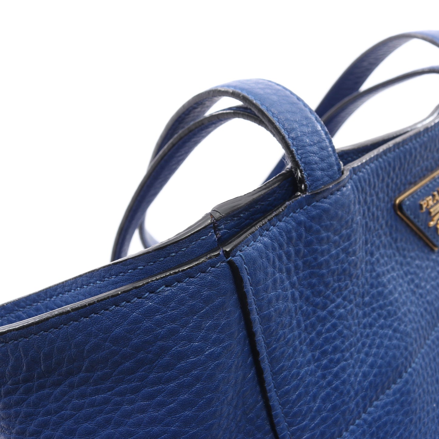 VIT.DAINO ショルダーバッグ トートバッグ レザー ブルー プラダ バッグ PRADA