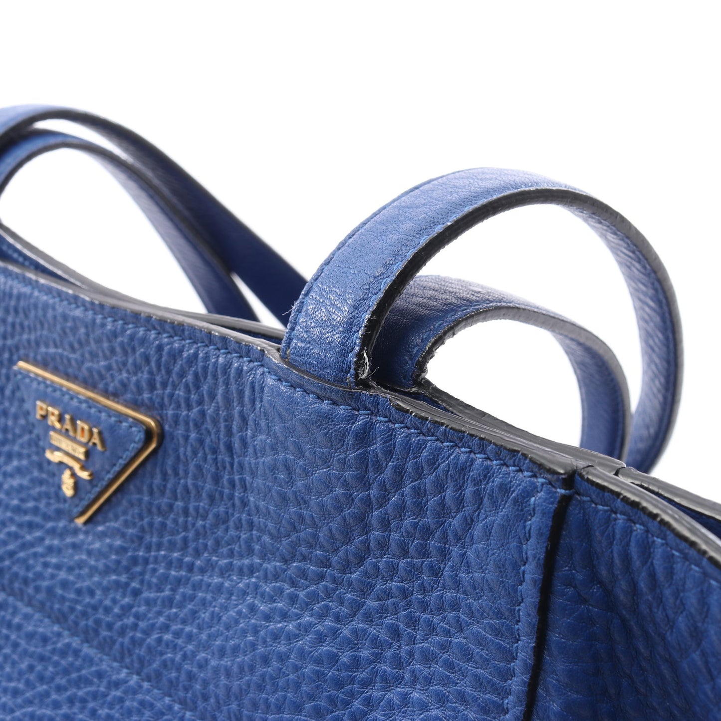 VIT.DAINO ショルダーバッグ トートバッグ レザー ブルー プラダ バッグ PRADA