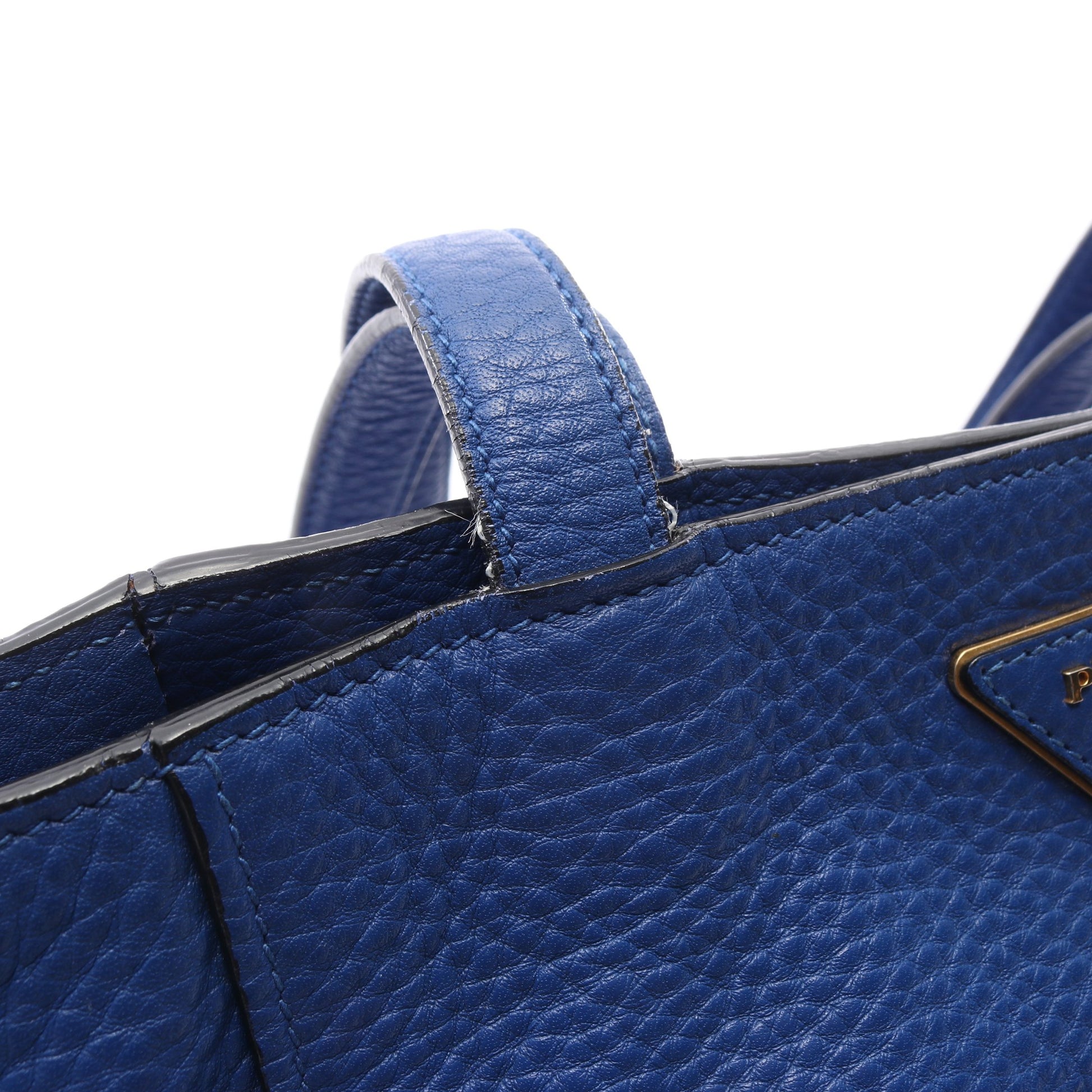 VIT.DAINO ショルダーバッグ トートバッグ レザー ブルー プラダ バッグ PRADA