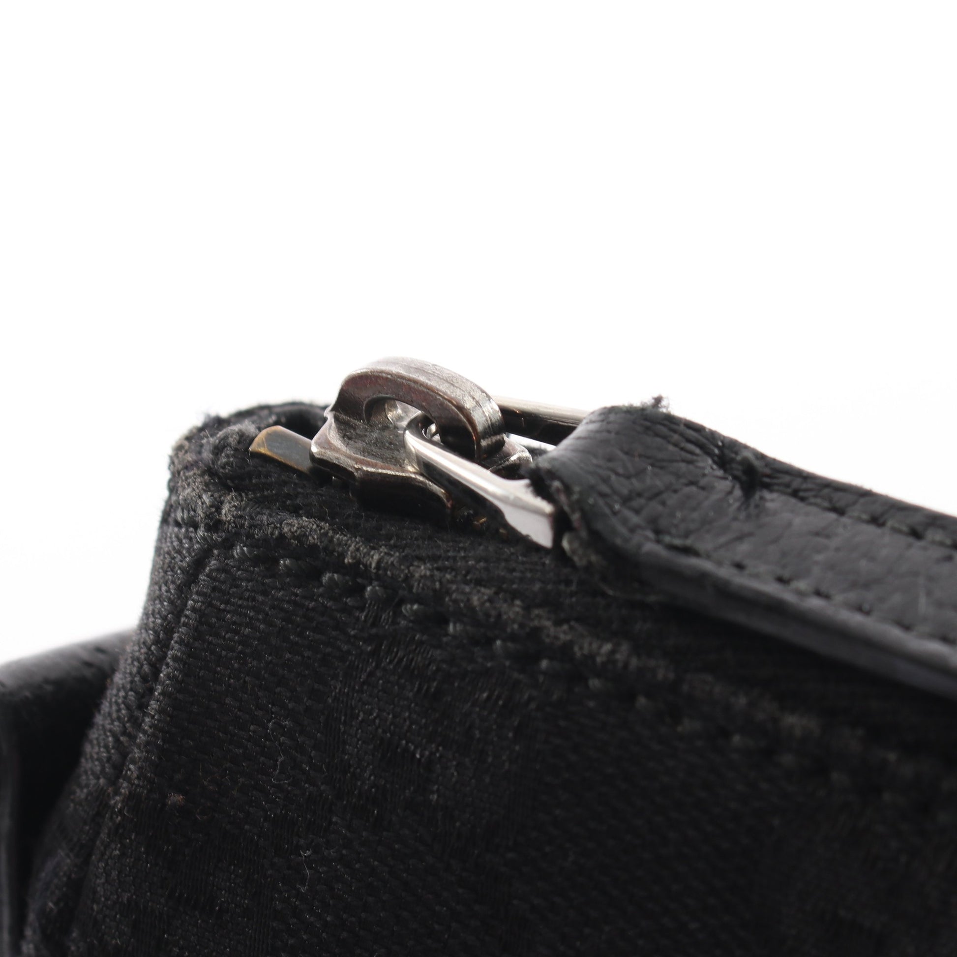 GGキャンバス ショルダーバッグ キャンバス レザー ブラック グッチ バッグ GUCCI