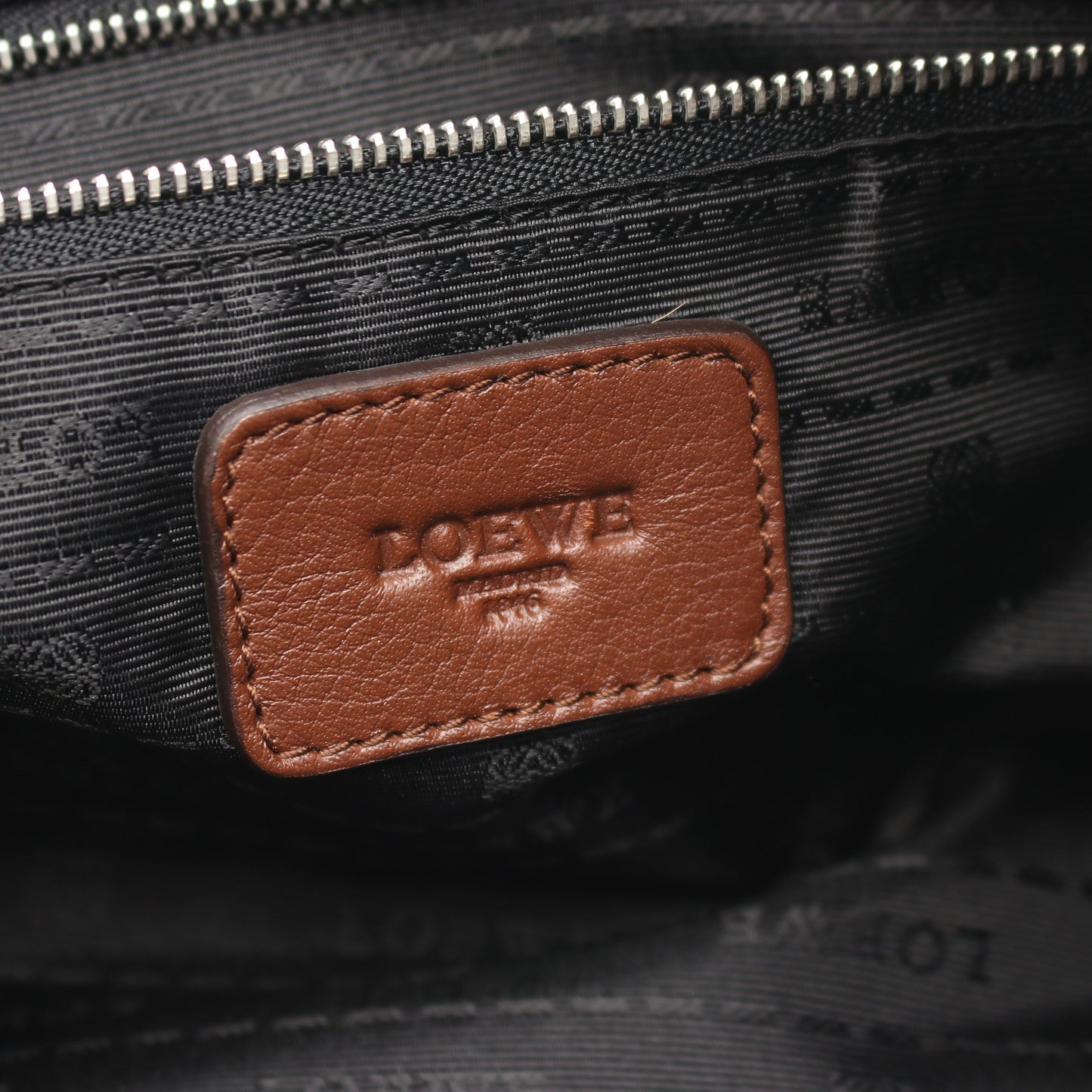 ヘリテージ ミニボストンバッグ レザー ブラウン ロエベ バッグ LOEWE