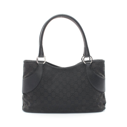 GGキャンバス ハンドバッグ トートバッグ キャンバス レザー ブラック グッチ バッグ GUCCI