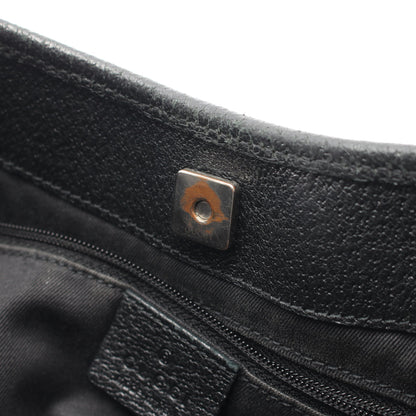 GGキャンバス ハンドバッグ トートバッグ キャンバス レザー ブラック グッチ バッグ GUCCI