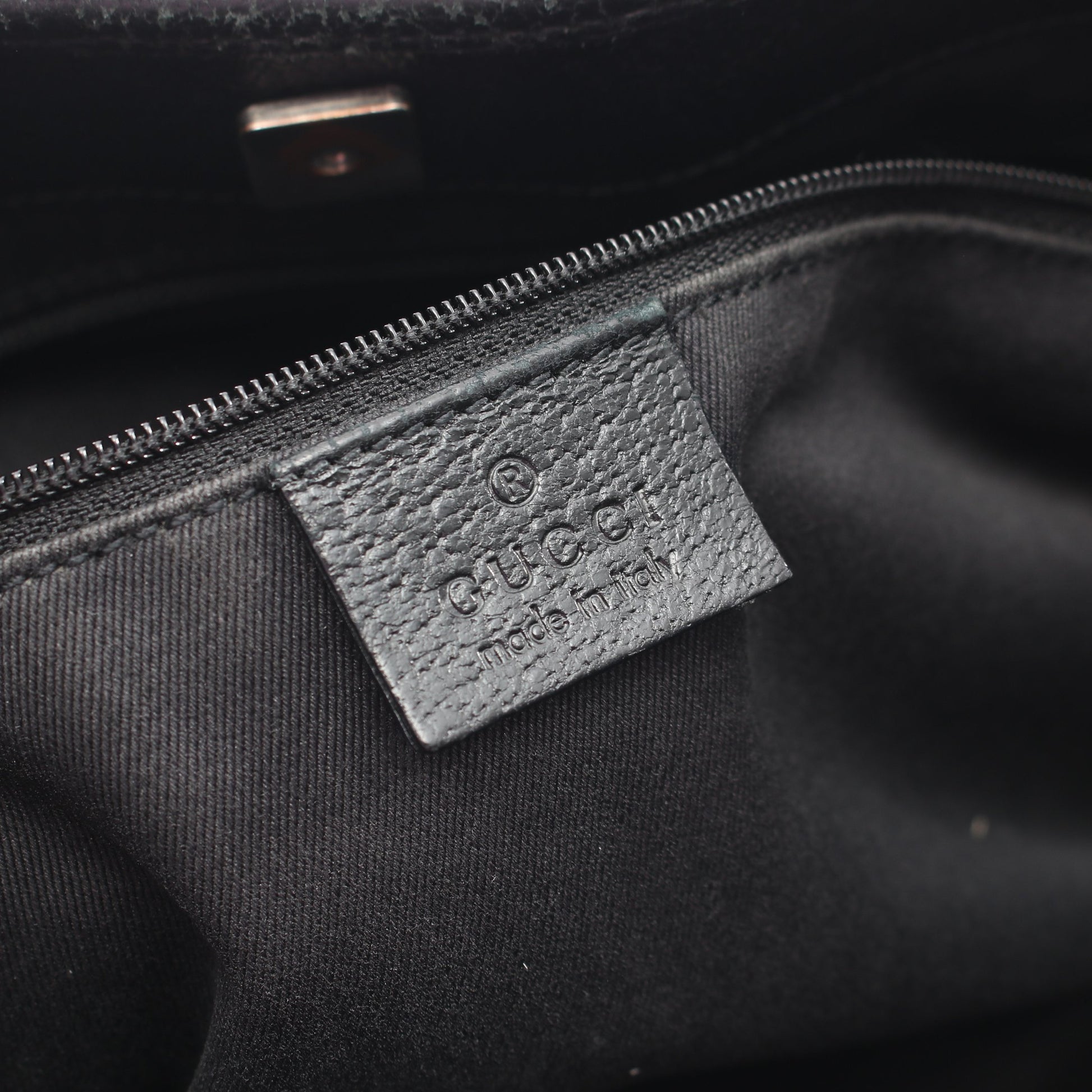 GGキャンバス ハンドバッグ トートバッグ キャンバス レザー ブラック グッチ バッグ GUCCI