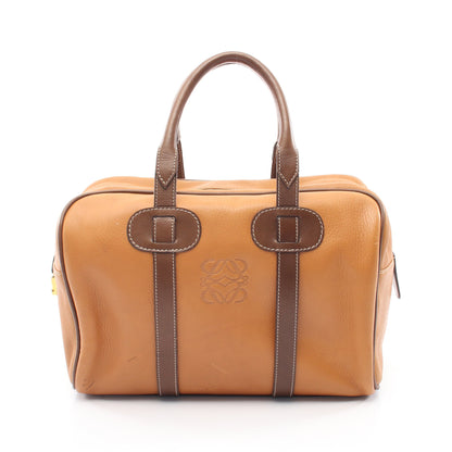アナグラム ミニボストンバッグ レザー ライトブラウン ブラウン ロエベ バッグ LOEWE