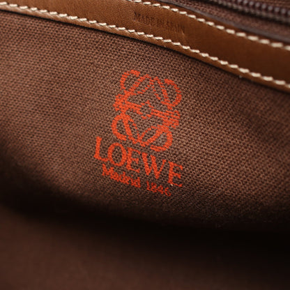 アナグラム ミニボストンバッグ レザー ライトブラウン ブラウン ロエベ バッグ LOEWE