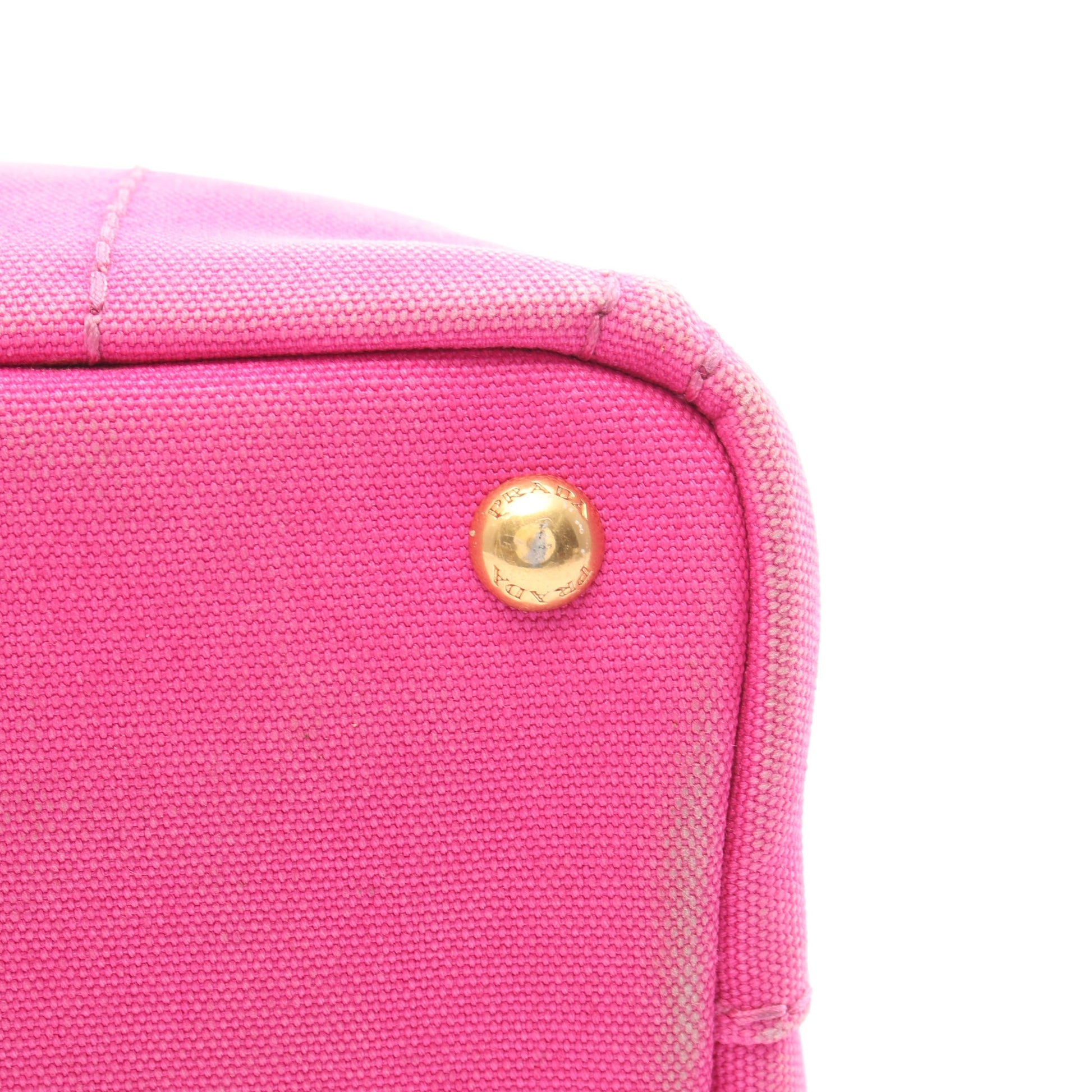 CANAPA カナパ ミニ ハンドバッグ トートバッグ キャンバス ピンク プラダ バッグ PRADA