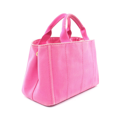 CANAPA カナパ ミニ ハンドバッグ トートバッグ キャンバス ピンク プラダ バッグ PRADA