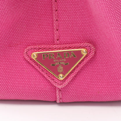 CANAPA カナパ ミニ ハンドバッグ トートバッグ キャンバス ピンク プラダ バッグ PRADA