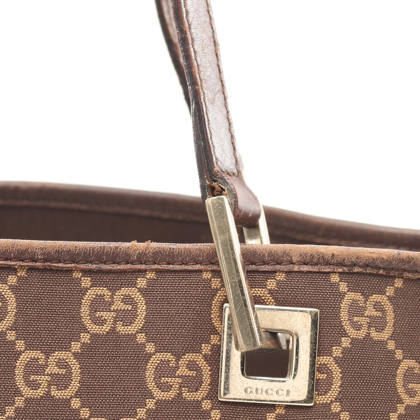 GG柄 ショルダーバッグ トートバッグ キャンバス レザー ブラウン グッチ バッグ GUCCI