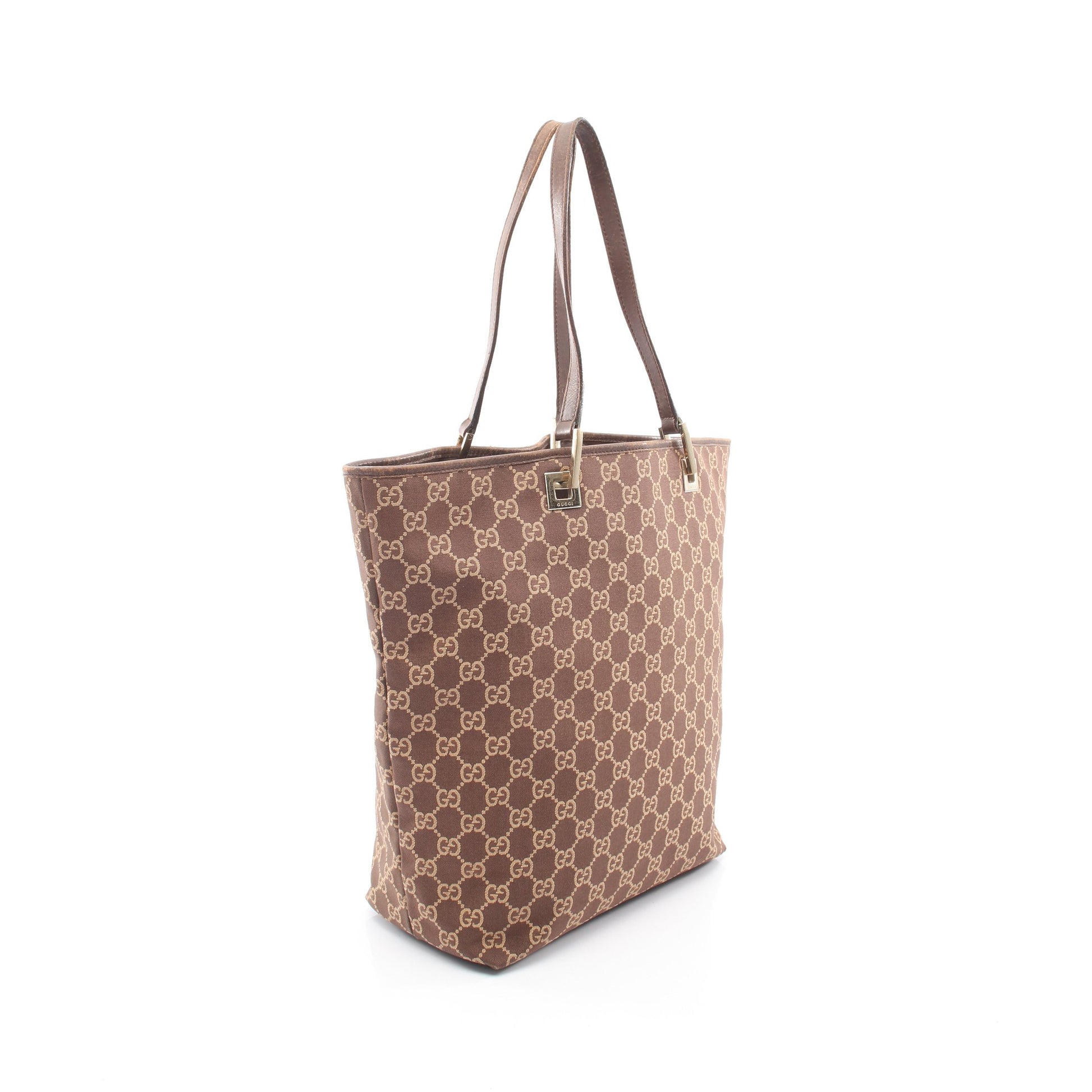GG柄 ショルダーバッグ トートバッグ キャンバス レザー ブラウン グッチ バッグ GUCCI