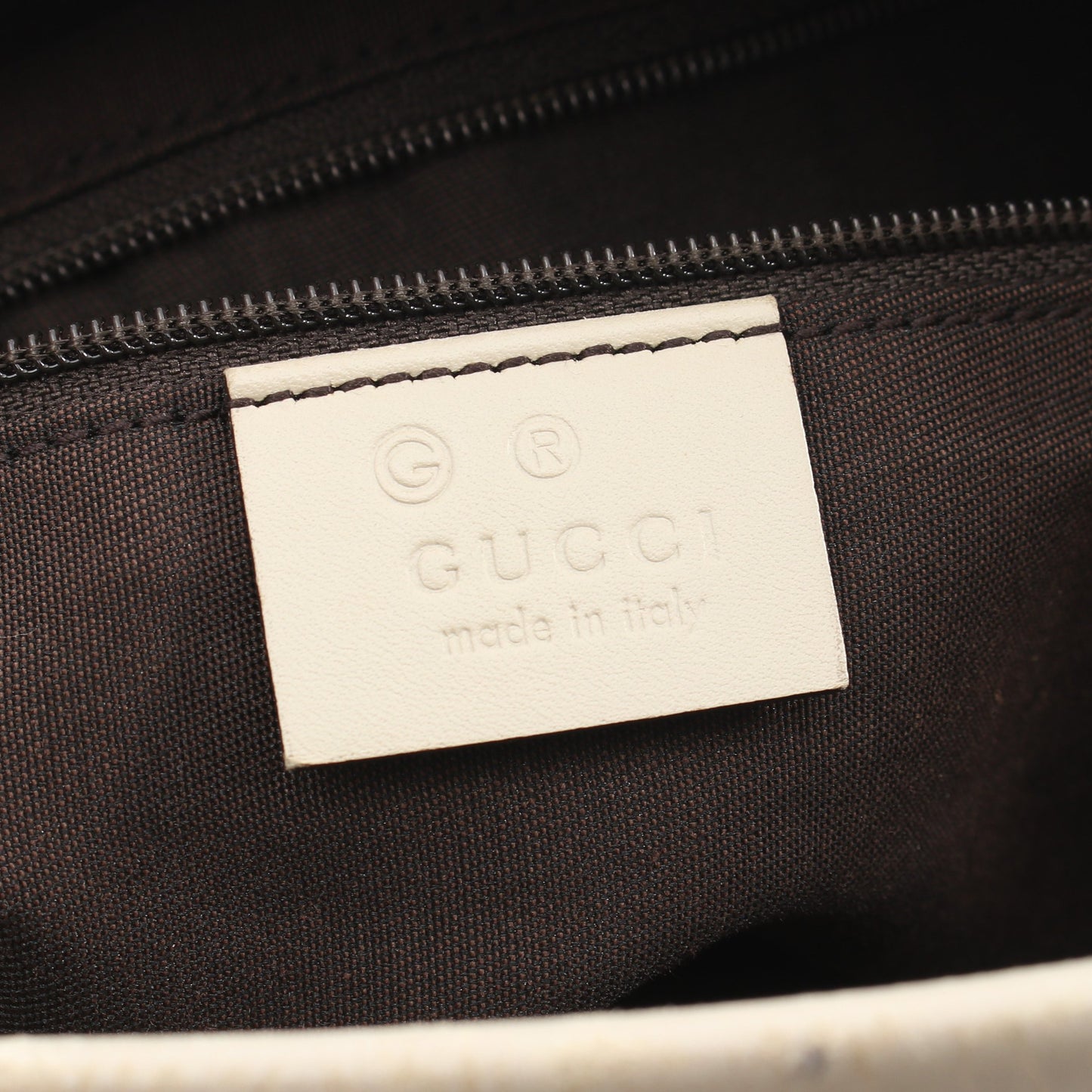 GGキャンバス ショルダーバッグ キャンバス レザー ベージュ オフホワイト グッチ バッグ GUCCI