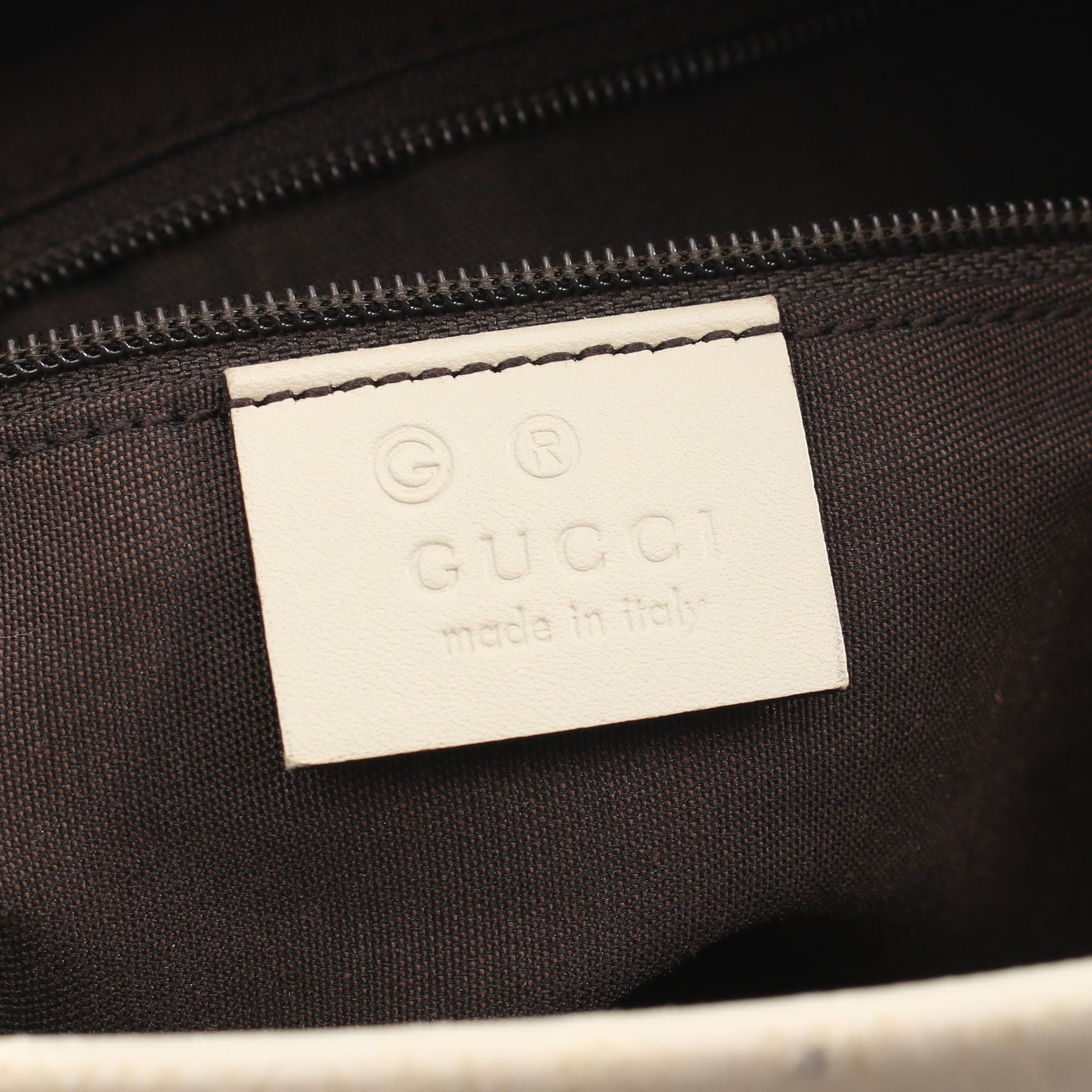 GGキャンバス ショルダーバッグ キャンバス レザー ベージュ オフホワイト グッチ バッグ GUCCI