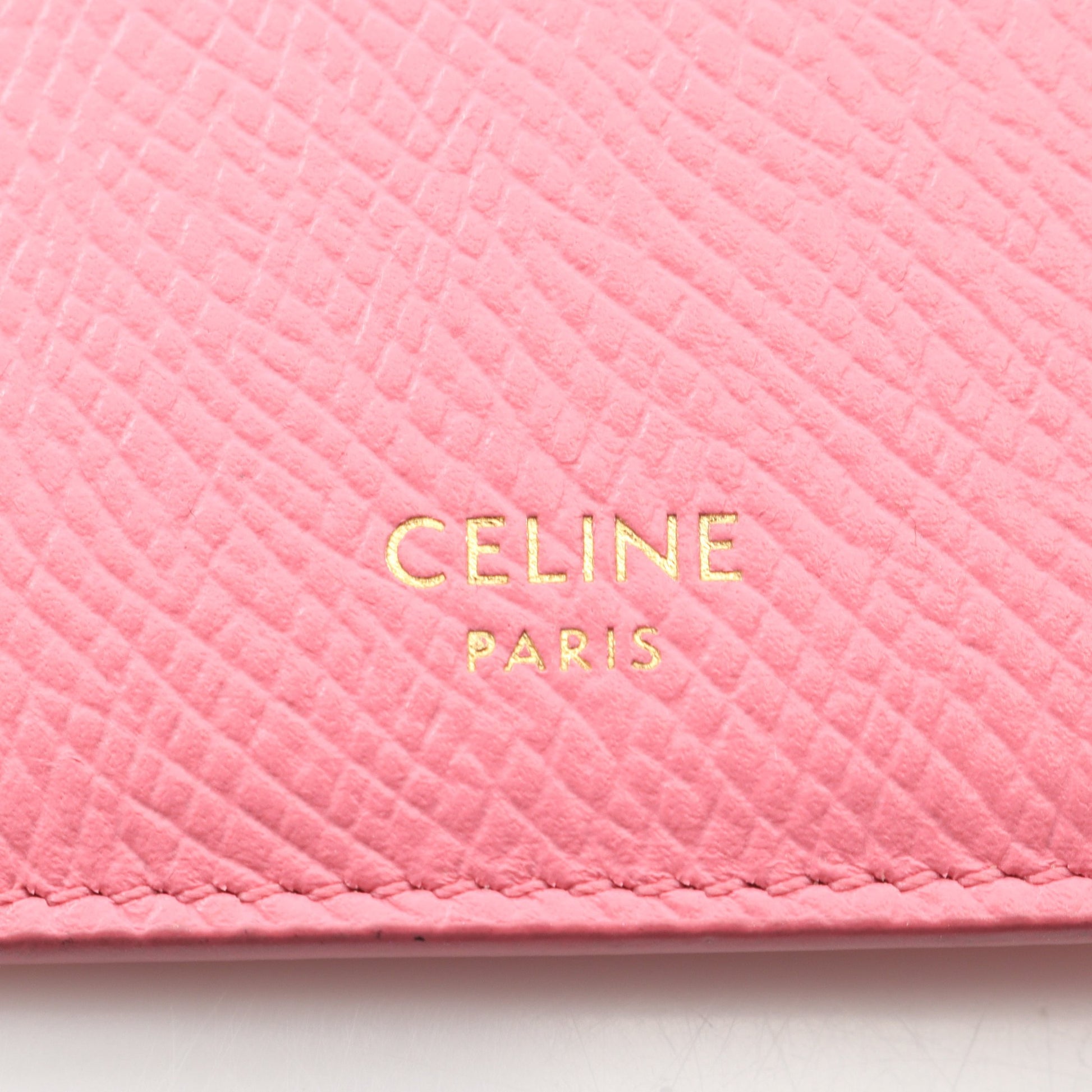 コンパクト ジップドカードホルダー コインケース カードケース レザー ピンク セリーヌ 財布・小物 CELINE