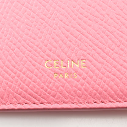コンパクト ジップドカードホルダー コインケース カードケース レザー ピンク セリーヌ 財布・小物 CELINE