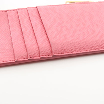 コンパクト ジップドカードホルダー コインケース カードケース レザー ピンク セリーヌ 財布・小物 CELINE