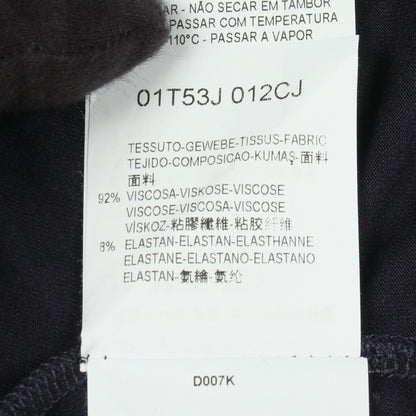 フォトグラフィック ストレッチ 半袖Tシャツ レーヨン ネイビー ジョルジオアルマーニ