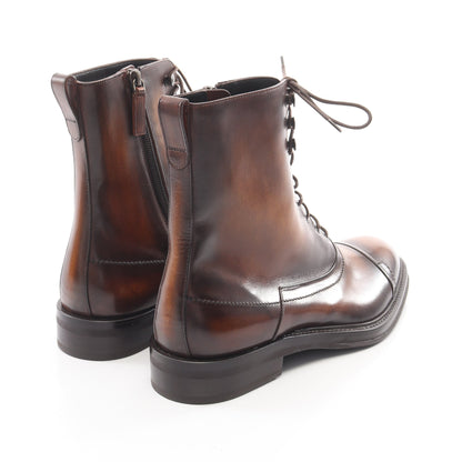 ERIS サイドジップ ブーツ レザー ブラウン ベルルッティ シューズ Berluti