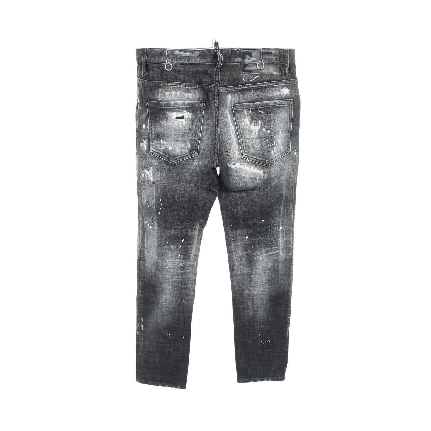 SKATER JEANS ダメージ加工 デニムパンツ コットン ダークグレー ディースクエアード