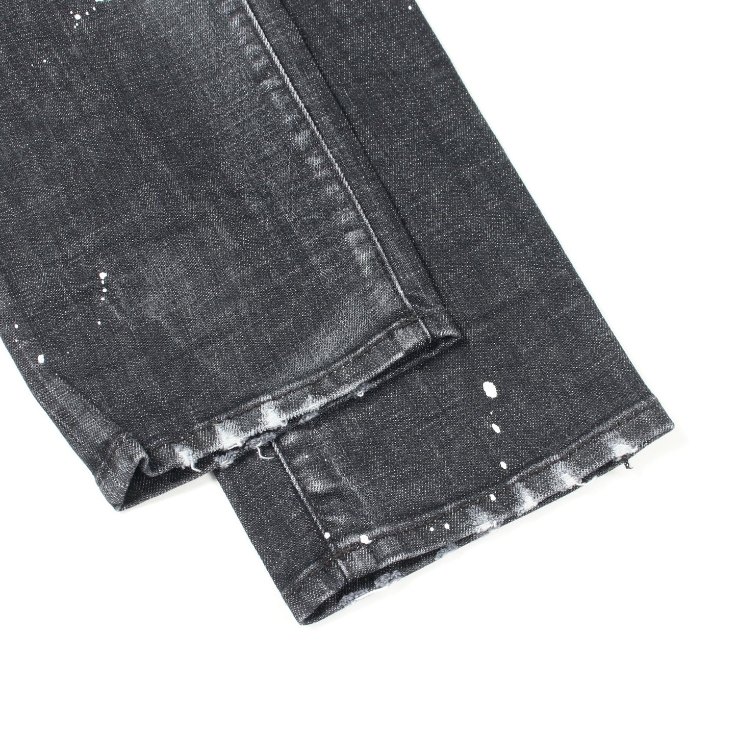 SKATER JEANS ダメージ加工 デニムパンツ コットン ダークグレー ディースクエアード