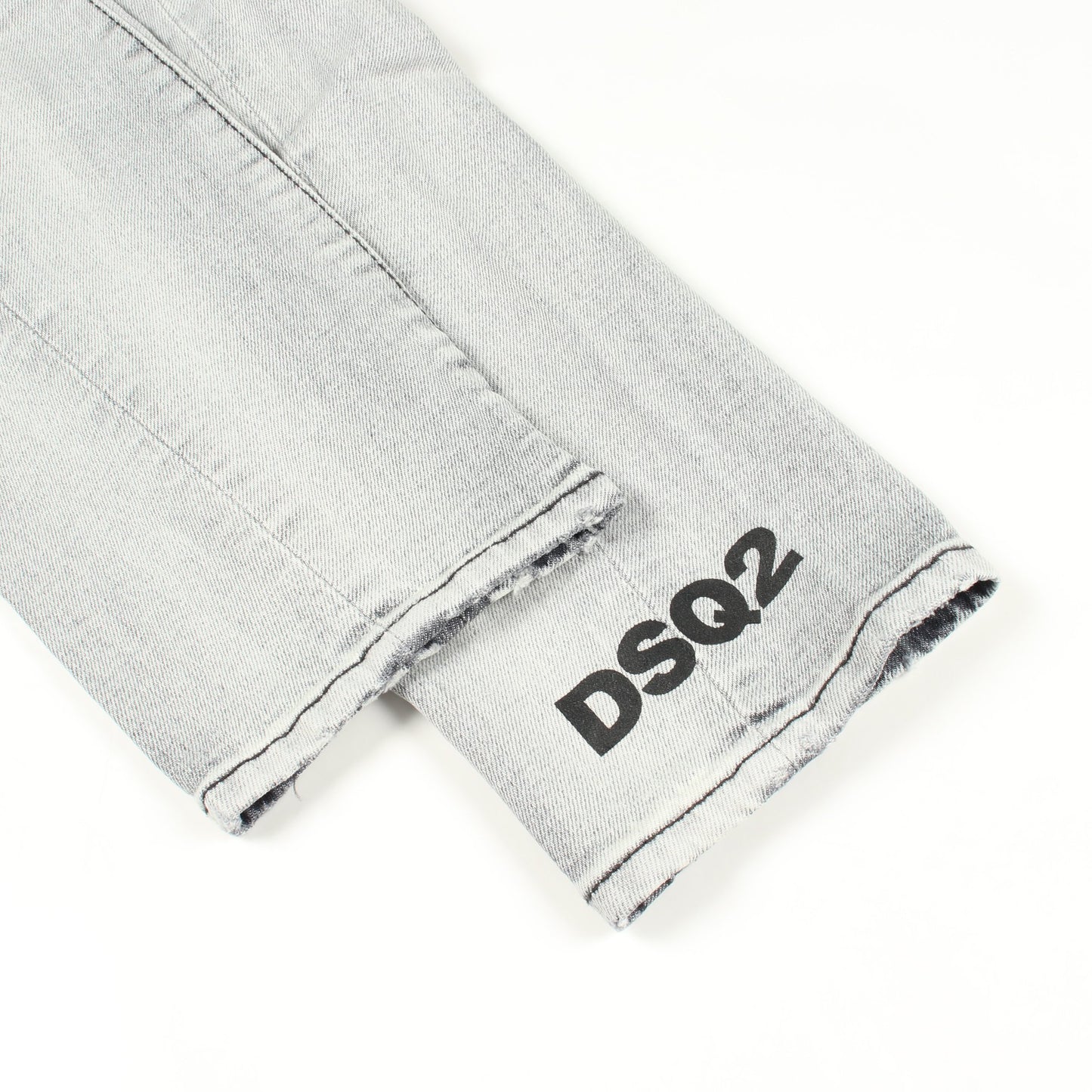 SKATER JEAN ダメージ加工 デニムパンツ コットン ライトグレー ディースクエアード
