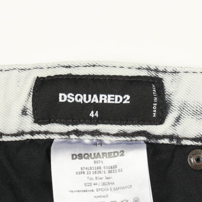 SKATER JEAN ダメージ加工 デニムパンツ コットン ライトグレー ディースクエアード