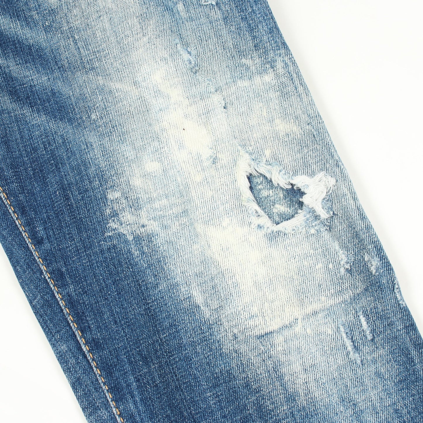 SKATER JEANS ダメージ加工 デニムパンツ コットン インディゴブルー ディースクエアード