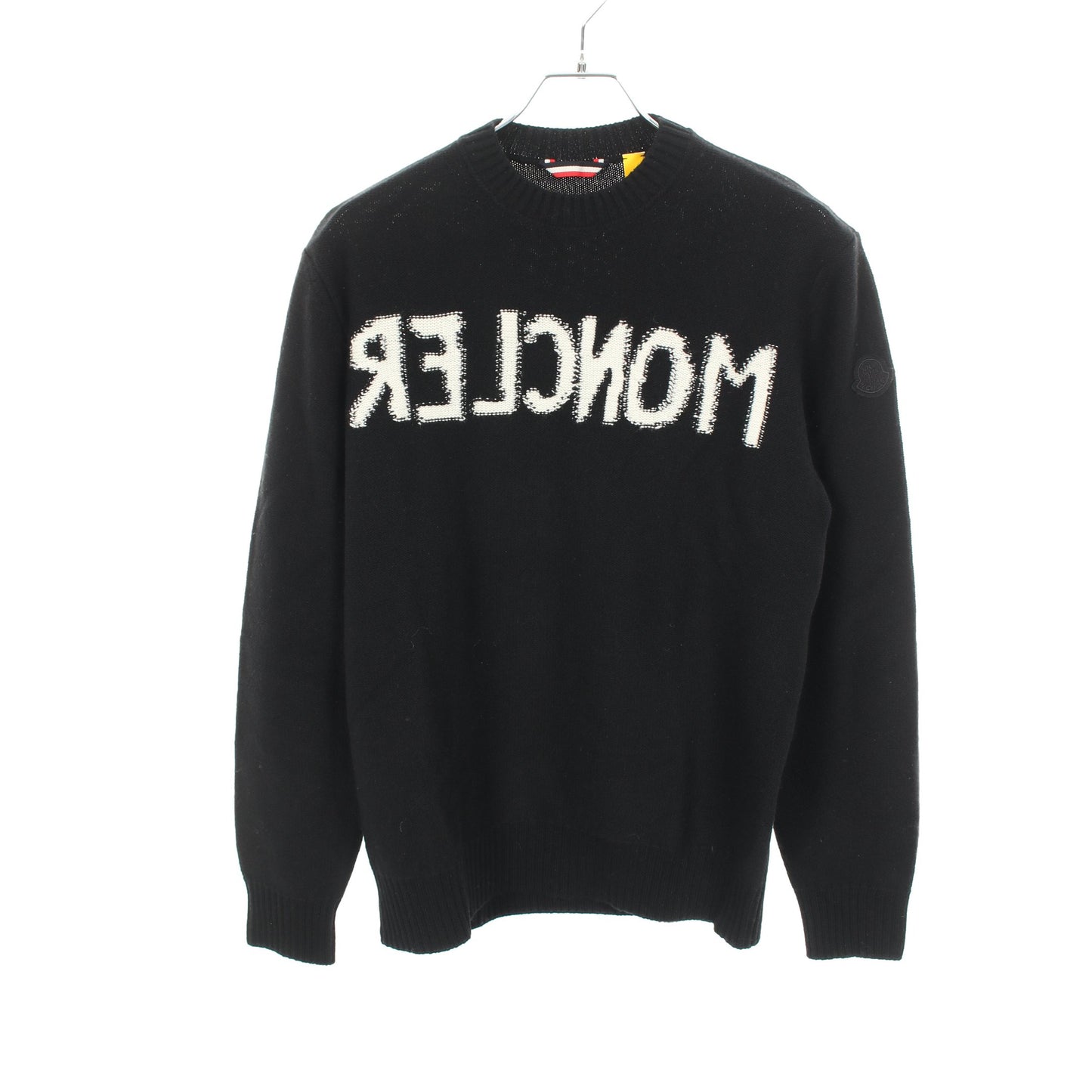 GENIUS 2 MONCLER 1952 ロゴ ニット ウール カシミヤ ブラック モンクレール