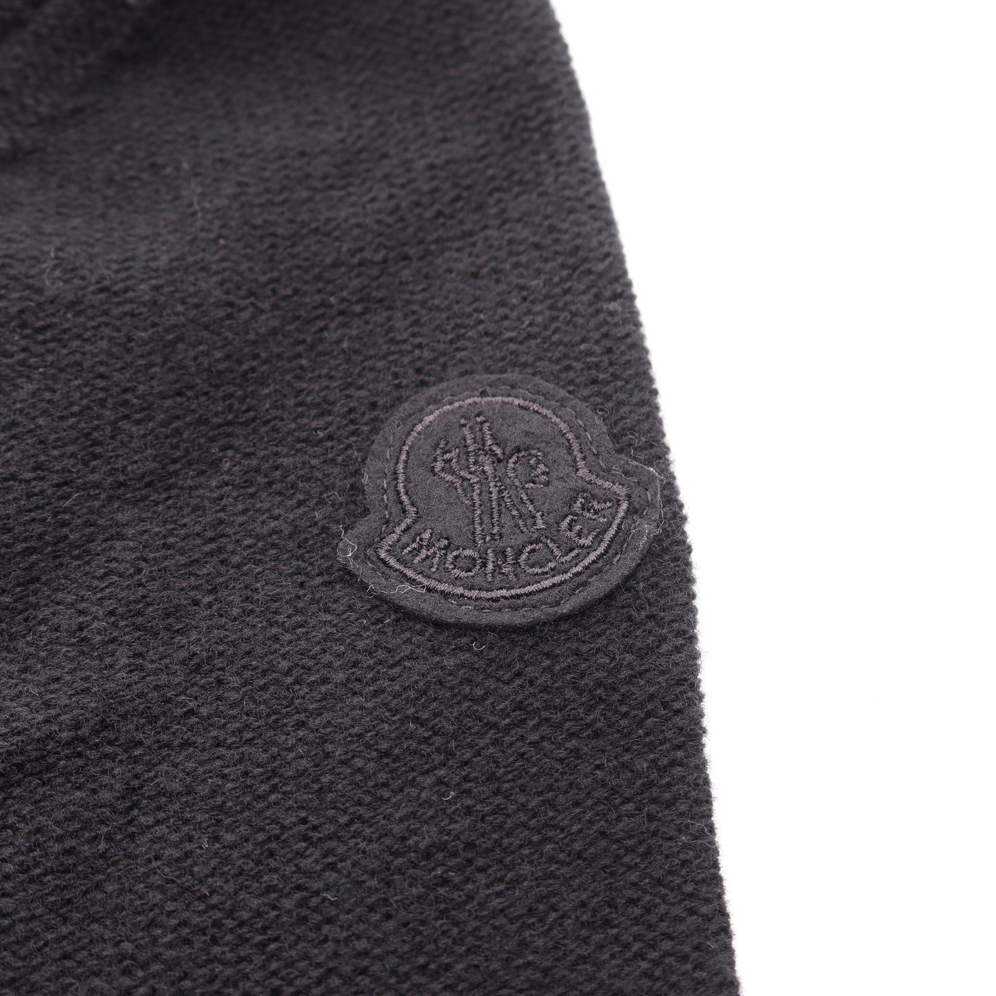 GENIUS 2 MONCLER 1952 ロゴ ニット ウール カシミヤ ブラック モンクレール
