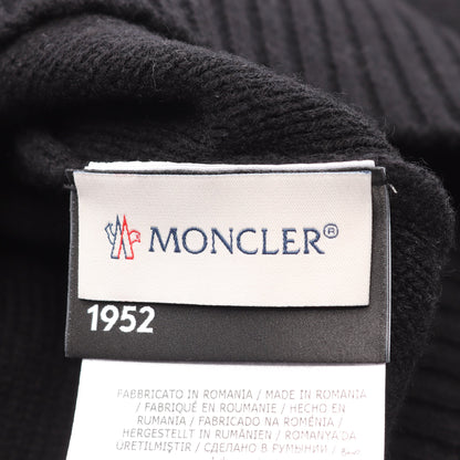 GENIUS 2 MONCLER 1952 ロゴ ニット ウール カシミヤ ブラック モンクレール