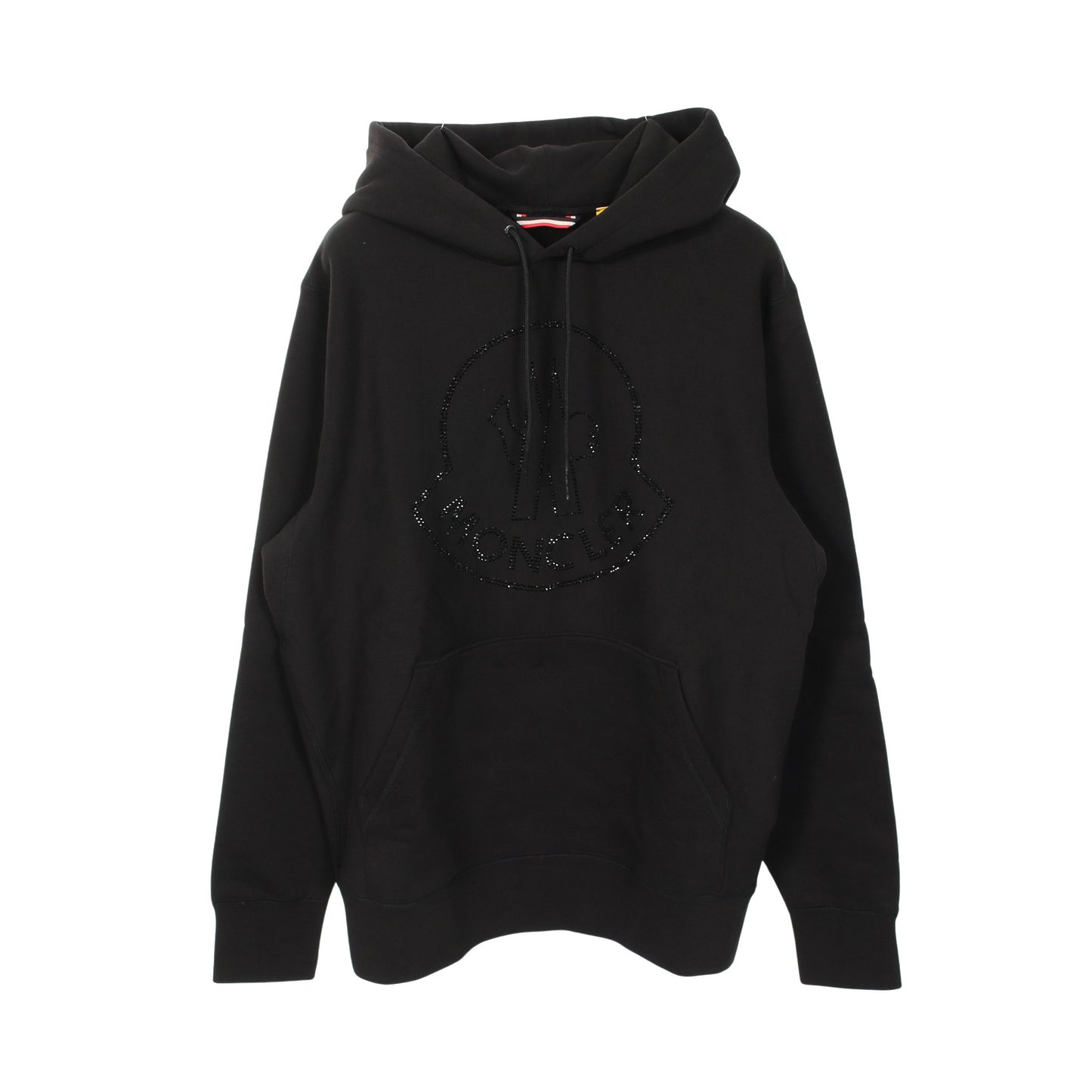 GENIUS 2 MONCLER 1952 プルオーバーパーカー コットン ラインストーン ブラック モンクレール
