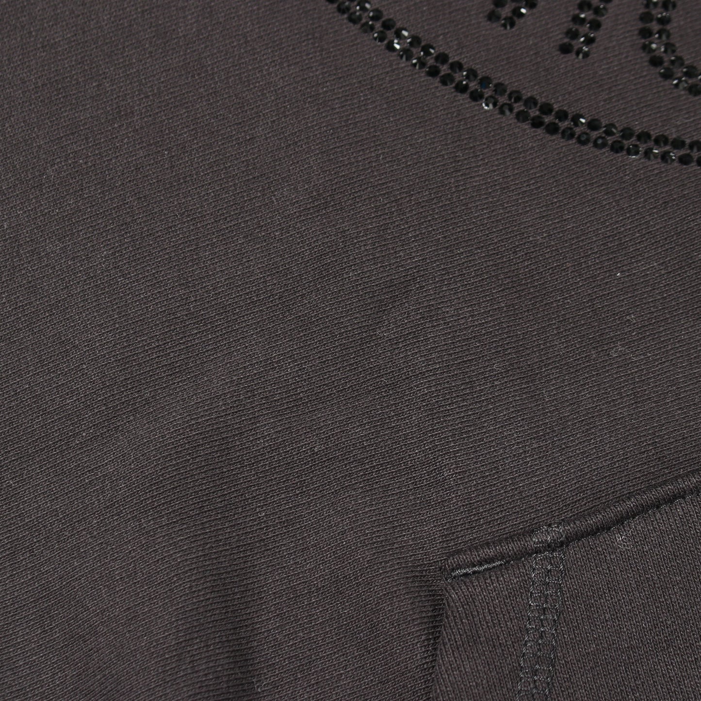GENIUS 2 MONCLER 1952 プルオーバーパーカー コットン ラインストーン ブラック モンクレール