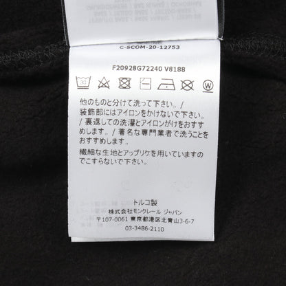 GENIUS 2 MONCLER 1952 プルオーバーパーカー コットン ラインストーン ブラック モンクレール