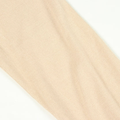ロゴ刺繍 ロング カーディガン カシミヤ シルク ベージュ エルメス
