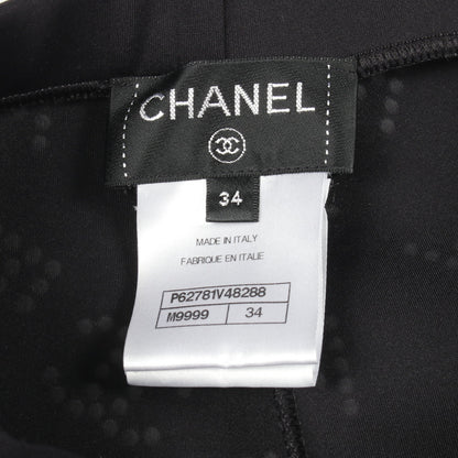 ココマーク ロゴ レギンス パンツ ナイロン ブラック シャネル