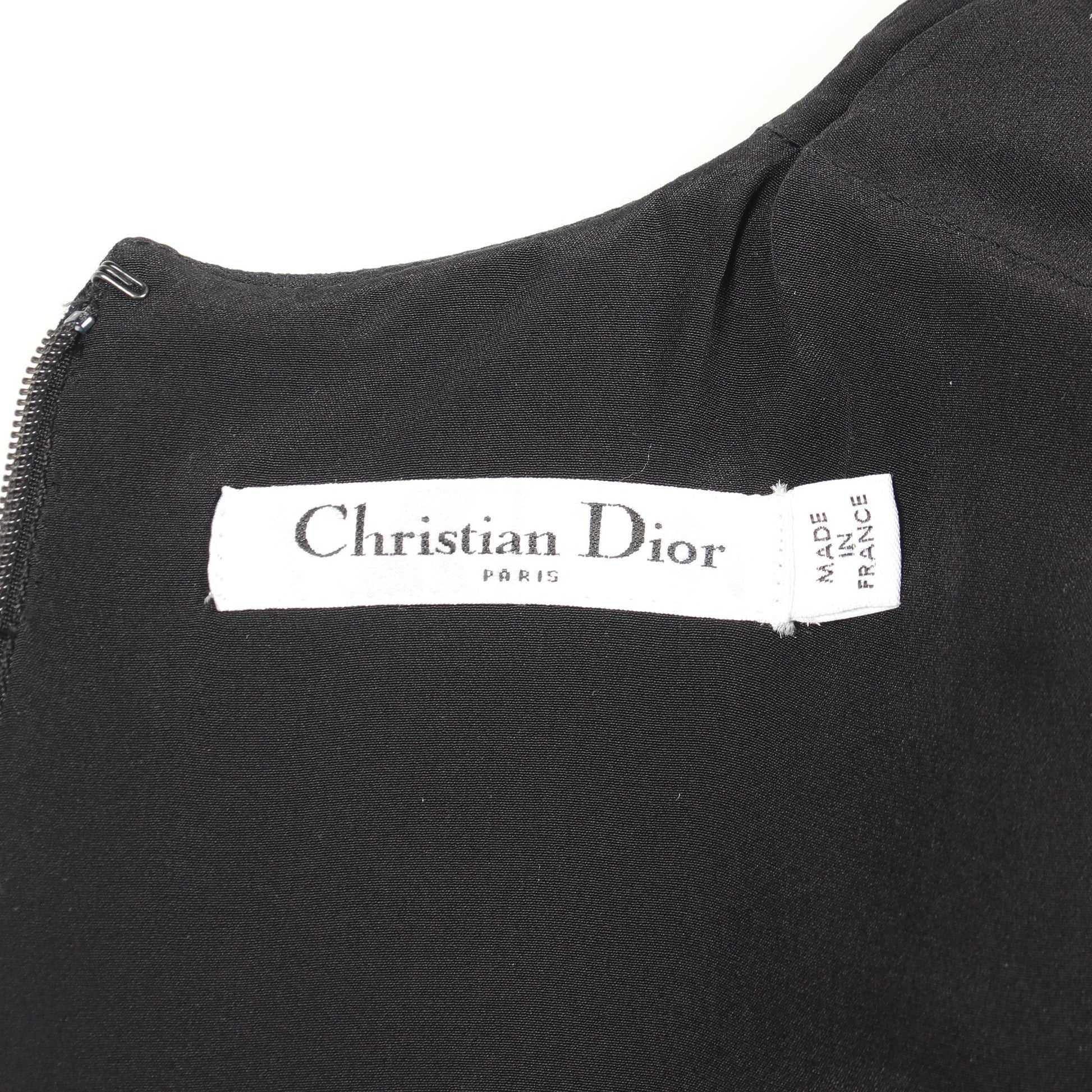 ワンピース ウール シルク ブラック クリスチャンディオール ワンピース Christian Dior
