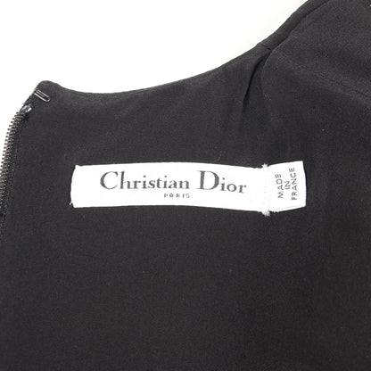 ワンピース ウール シルク ブラック クリスチャンディオール ワンピース Christian Dior