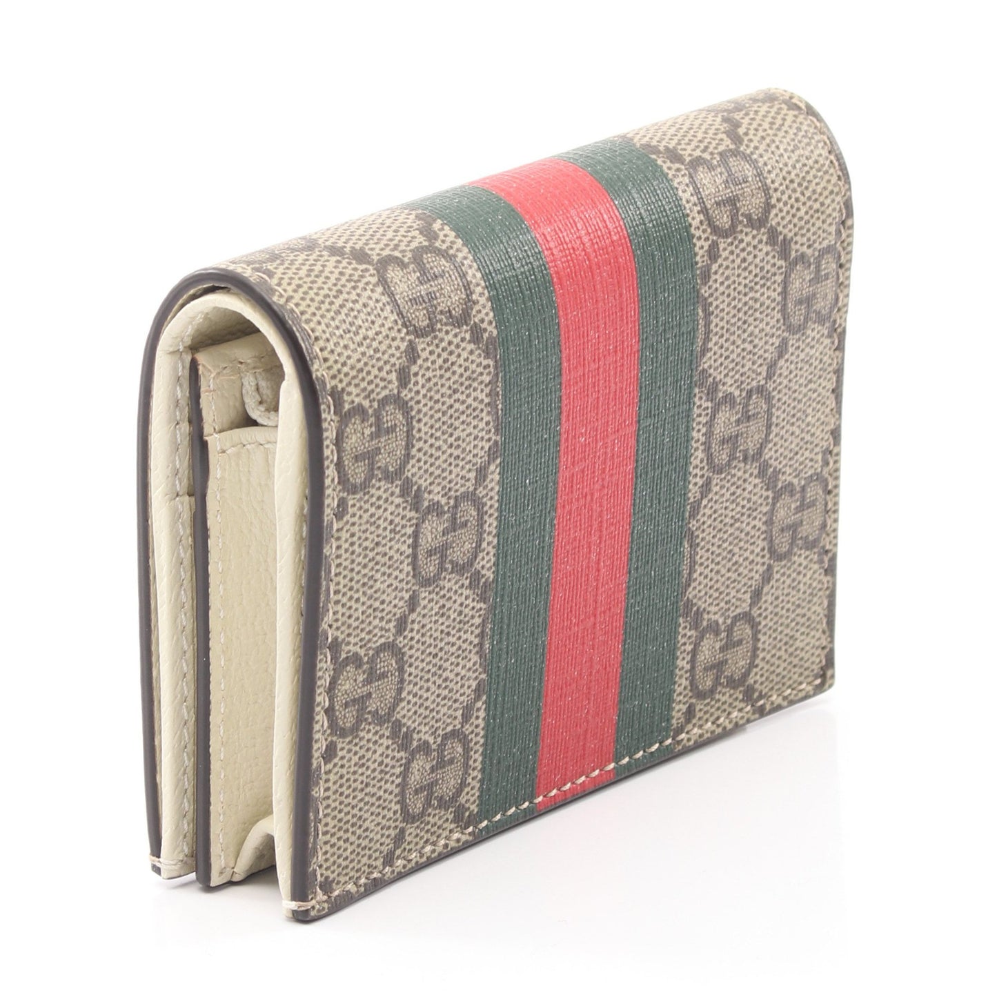 GUCCI × Pikarar GGスプリーム 二つ折り財布 PVC ベージュ マルチカラー グッチ 財布・小物 GUCCI