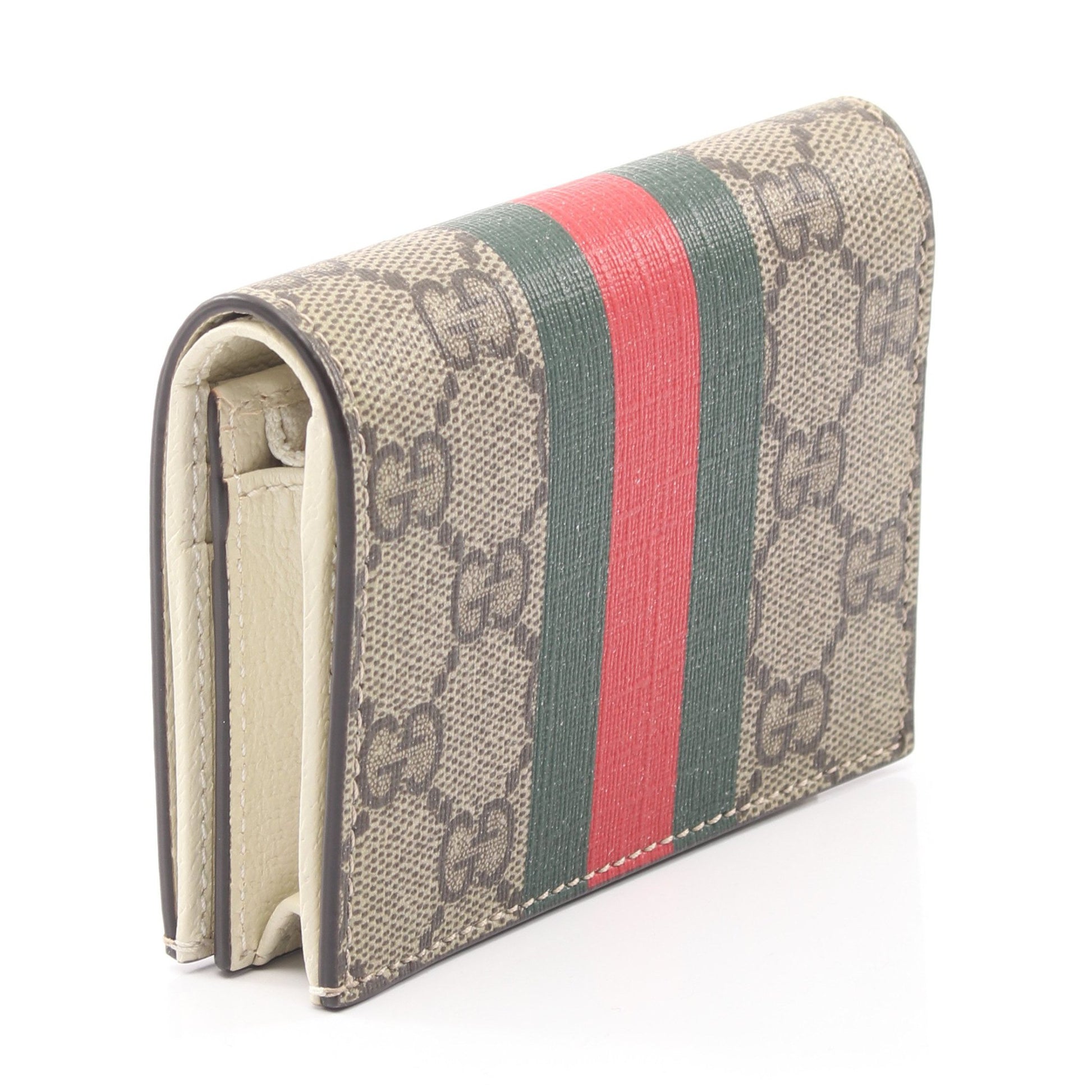 GUCCI × Pikarar GGスプリーム 二つ折り財布 PVC ベージュ マルチカラー グッチ 財布・小物 GUCCI