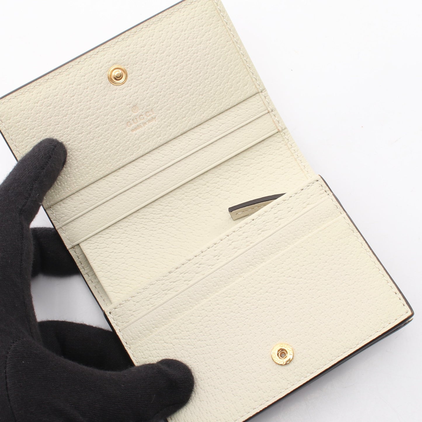 GUCCI × Pikarar GGスプリーム 二つ折り財布 PVC ベージュ マルチカラー グッチ 財布・小物 GUCCI