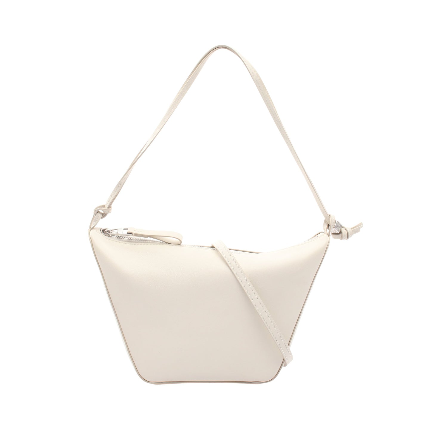 ハンモック ホーボーバッグ ミニ 2WAY ワンショルダーバッグ レザー オフホワイト ロエベ バッグ LOEWE