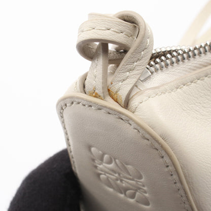 ハンモック ホーボーバッグ ミニ 2WAY ワンショルダーバッグ レザー オフホワイト ロエベ バッグ LOEWE
